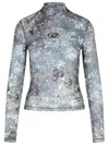 Diesel Nylon Blend Cozy Sweater In Grey