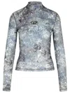 Diesel Nylon Blend Cozy Sweater In Gray