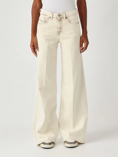 Diesel 1978 D-akemi Denim Pants In Neutral