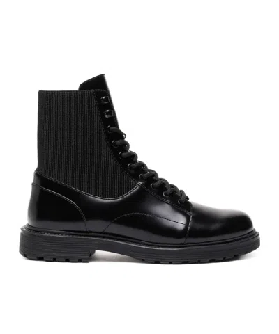 Diesel Alabama Elasticated-panel Combat Boots In Black