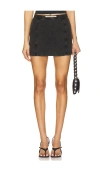 Diesel High Waisted Mini Skirt In Black