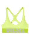 Diesel Microfibre Sports Bra With Cut-off Logo
