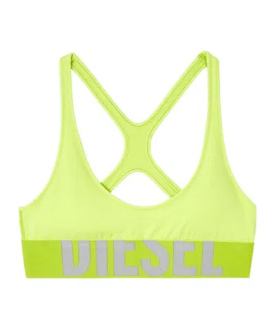 Diesel Allison Cross-back Sports Bra In Green