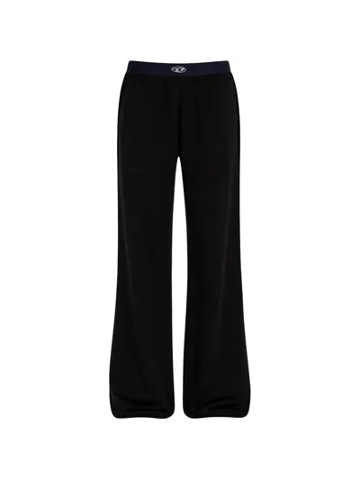Diesel Alysa-utlt Oval D Trousers In Black