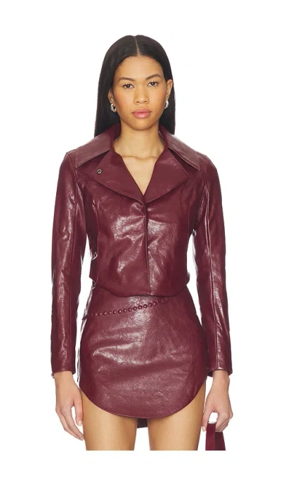 Diesel Ameck Jacket In Burgundy