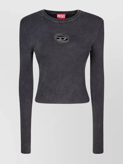 DIESEL ANCHOR CREW NECK RIBBED KNITWEAR