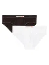 Diesel Andy Cotton Briefs (pack Of Two) In Brown