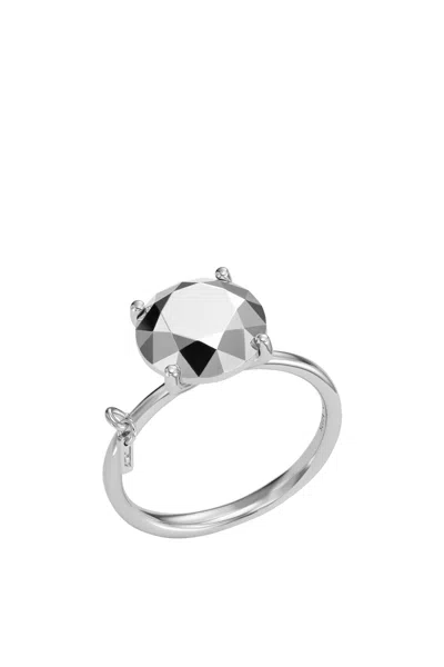 Diesel Anello Taglio Diamante In Argento Sterling