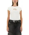Diesel T-buxt Crop T-shirt In White