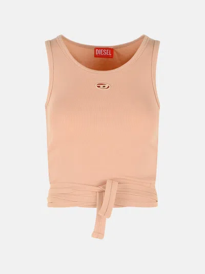 Diesel 'anky' Pink Cotton Tank Top