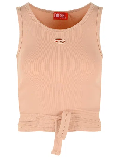 Diesel 'anky' Pink Cotton Tank Top