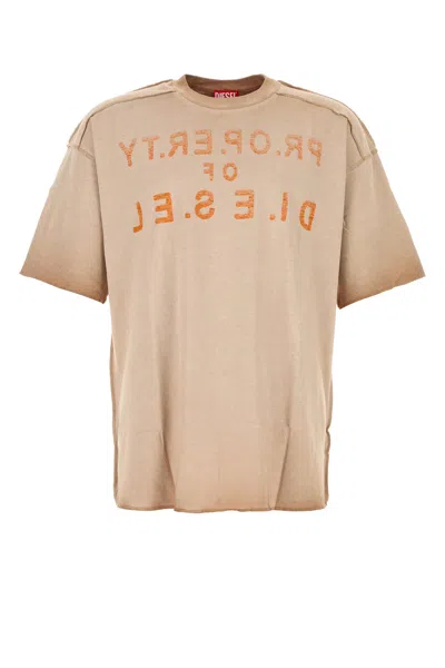 Diesel Antiqued Pink Cotton T-look T-shirt