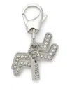 Diesel Aquarius Crystal Charm Keyring In Metallic