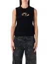 Diesel M-argarin Wool-cashmere Tank Top In Black