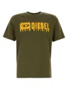 Diesel Army Green Cotton T-adjust-q7 T-shirt