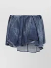 Diesel De-ria Asymmetric Denim Mini Skirt