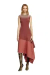 Diesel Asymmetric Sleeveless Dress In Pink