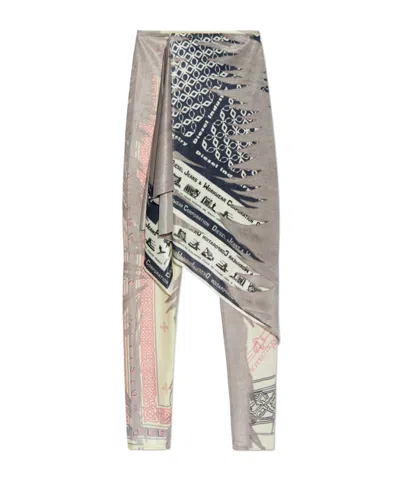 Diesel Asymmetrical Casual Pants In Gray