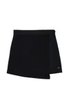 Diesel 플리츠 비대칭 스커트 In Black