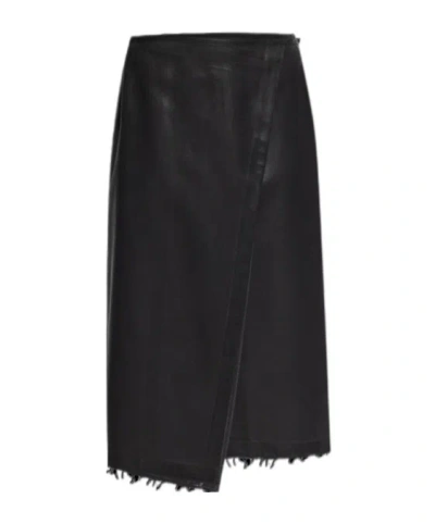 Diesel Asymmetrical Skirt In Black