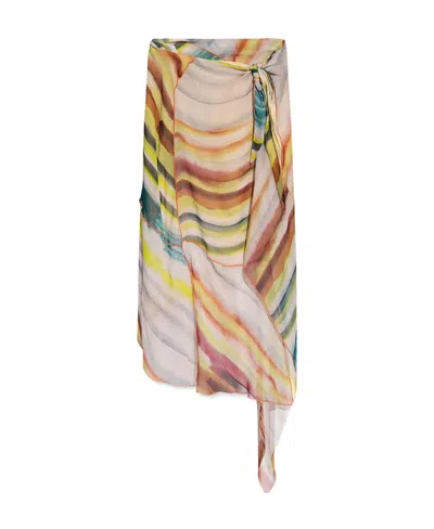 Diesel Asymmetrical Skirt In Nude