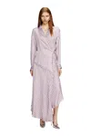 Diesel Asymmetrical Wrap Shirt Dress In Multicolor