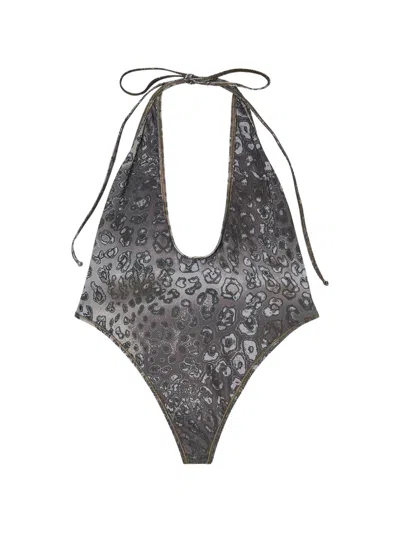 Diesel Audrey-utlt Swimsuit In Gray