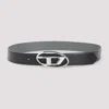 Diesel B-1 Dr Reversible Belt With Logo In Black