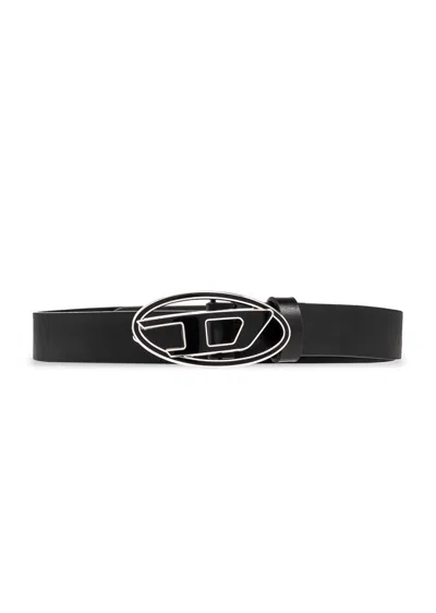 DIESEL B-1DR 25 LOGO BUCKLED BELT DIESEL