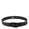 Diesel Adjustable Logo Textured Belts In Black