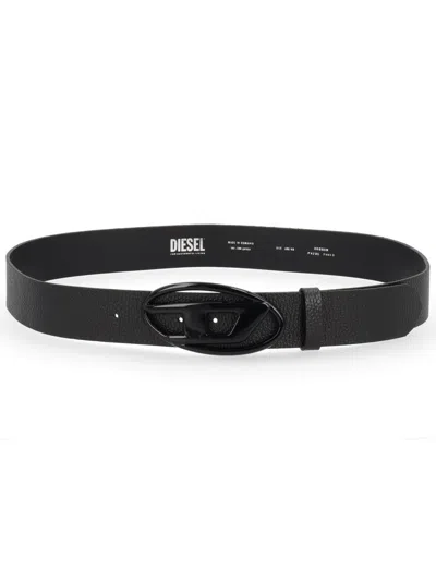 Diesel "b-1dr" Belt Unisex In Black
