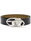 Diesel Reversible Belt With Adjustable Metal Buckle In Black