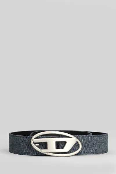 Diesel B-1dr Belts In Blue Denim In Gray
