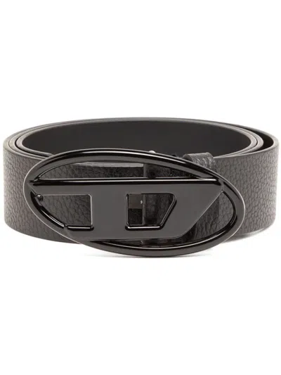 Diesel Oval D Logo B-1dr Accessories In Black
