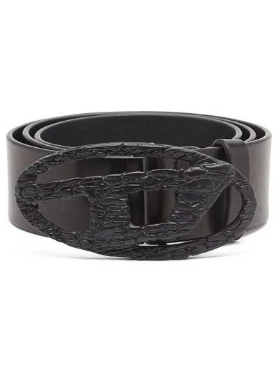 Diesel B-1dr Buckle Belt In Black
