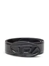 Diesel Black Belt With Logo