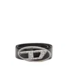Diesel Black B-1dr Strass Belt In Black