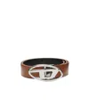 Diesel Cintura Reversibile In Pelle Con Fibbia Oval D In Multicolor