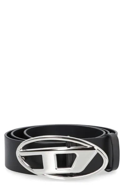 Diesel B-1dr Leather Belt In Non Definito