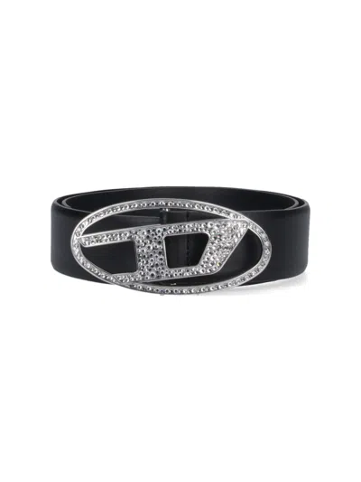 Diesel B-1dr Logo Belt – Black
