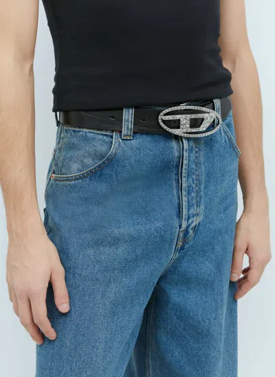 Diesel B-1dr Logo Belt In Black