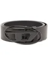 Diesel Oval D Logo B-1dr Accessories In Black