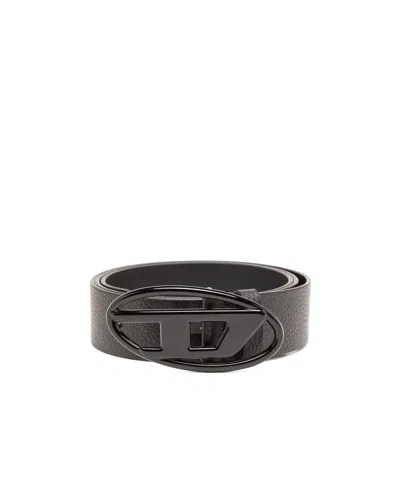 DIESEL DIESEL B-1DR LOGO BUCKLE BELT