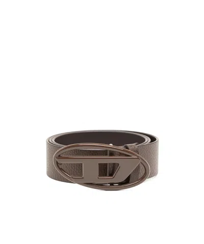 DIESEL B-1DR LOGO-BUCKLE BELT