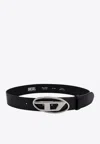 Diesel Belt With Oval D Buckle In Black