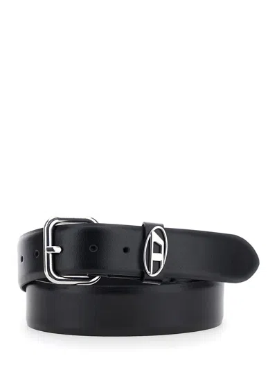 DIESEL BLACK BELT WITH 1DR BUCKLE IN LEATHER MAN