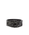 Diesel B-1dr Oval Logo Belt In Black