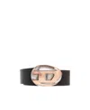 Diesel B-1dr Pod 40 Leather Belt In Black