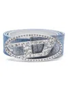 Diesel B-1dr Strass Belt In Blue