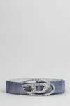 Diesel B 1dr Strass Belts In Blue